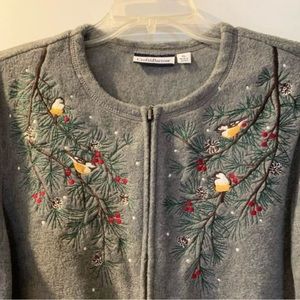 BIRD LOVER FLEECE ZIP UP